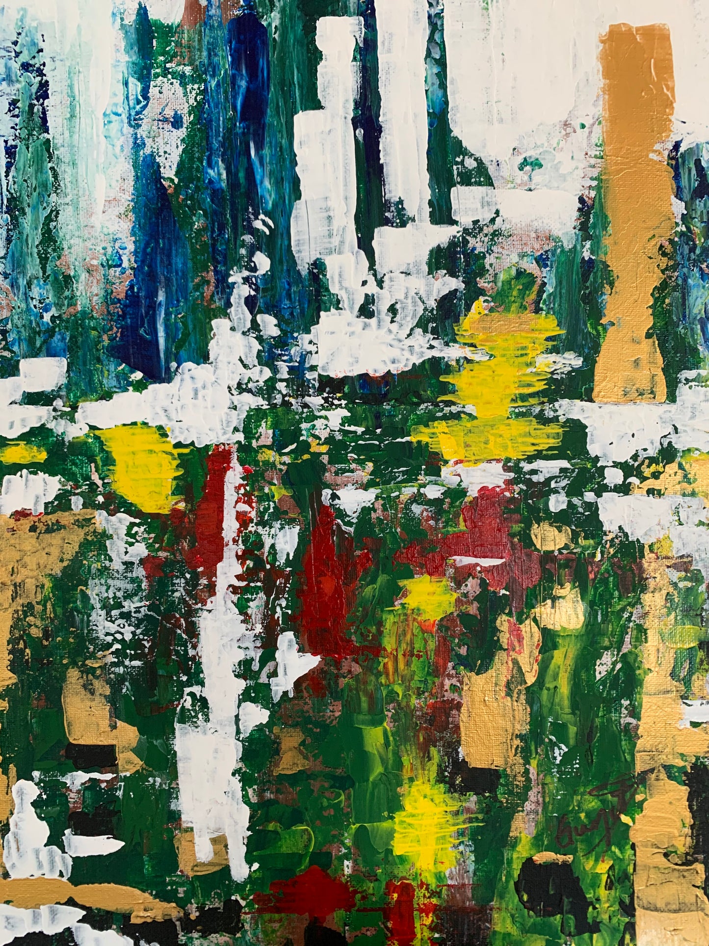 Cinque Terre. Acrylic on canvas. 16 x 20 inches.