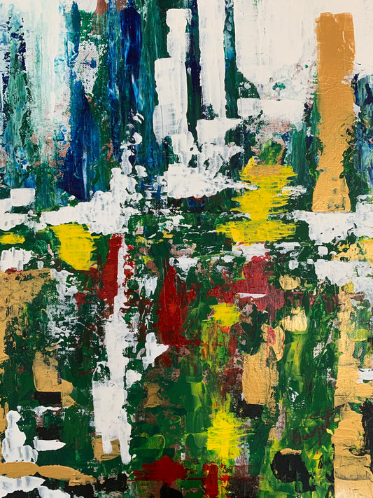 Cinque Terre. Acrylic on canvas. 16 x 20 inches.