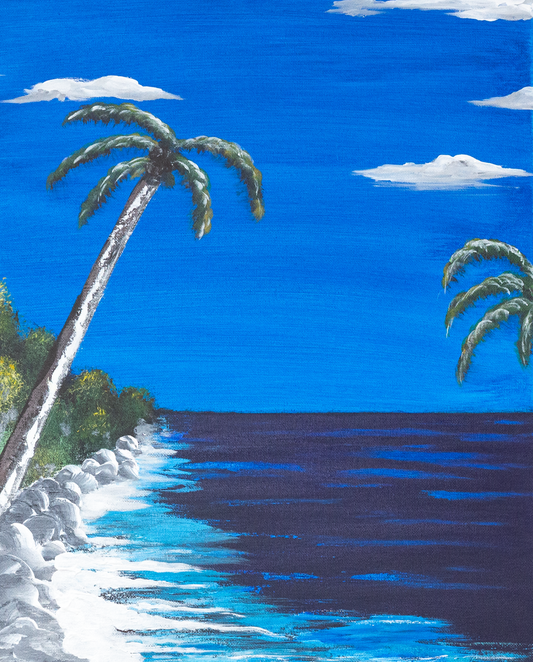 Miami Series - Uno. Acrylic on canvas. 16 x 20 inches.