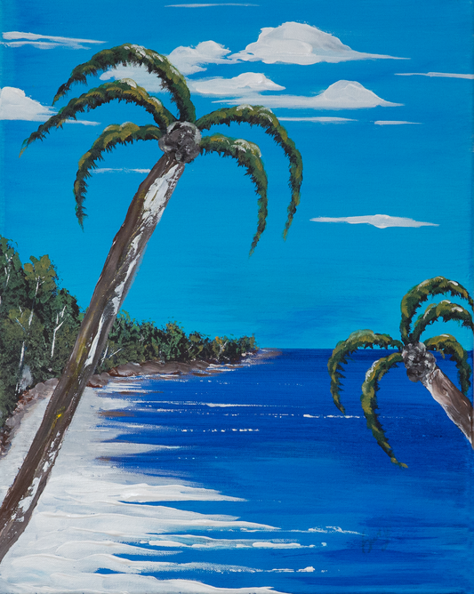 Miami Series - Tres. Acrylic on canvas. 16 x 20 inches.