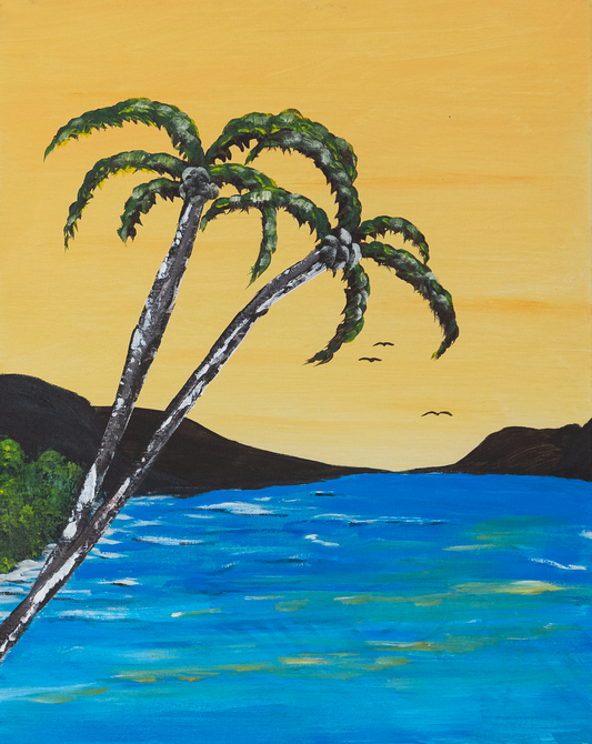 Miami Series - Dos. Acrylic on canvas. 16 x 20 inches.