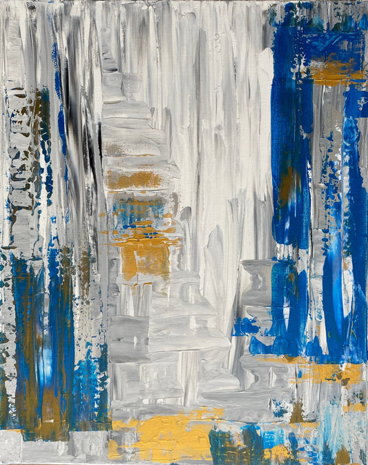 Layers. Acrylic on canvas. 16 x 20 inches.